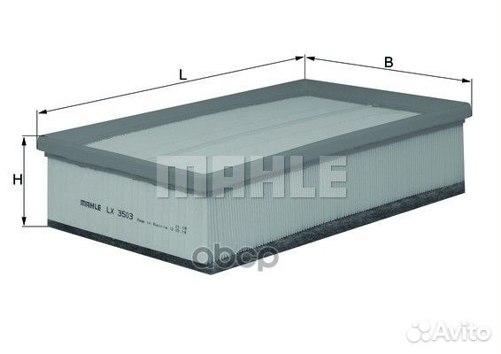 Фильтр возд.audi A3/skoda octavia 2012 lx3503 M