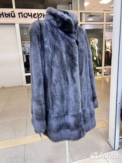 Шуба норковая гикарная графит 48/50/52 рр