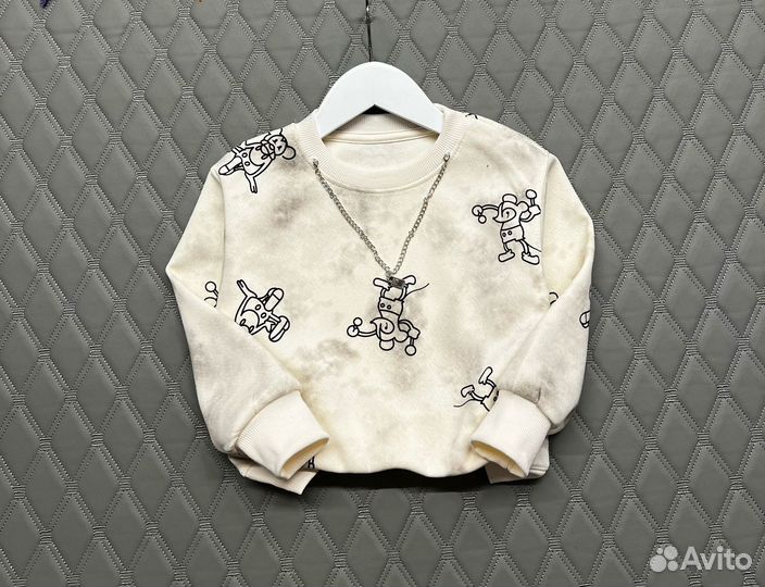 Детская толстовка с цепочкой, 98-122