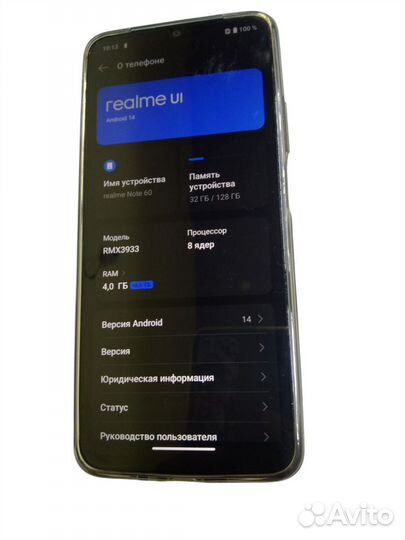 realme Note 60, 4/128 ГБ