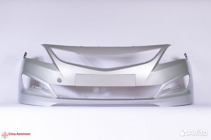 Бампер передний на Hyundai Solaris 2014-2017гг