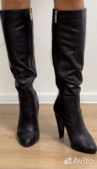 Сапоги кожаные