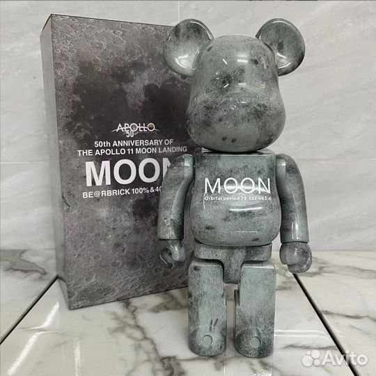 Bearbrick 400% Moon(луный)
