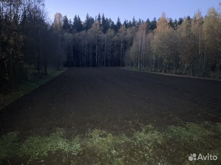 Вспашка земли минитрактором