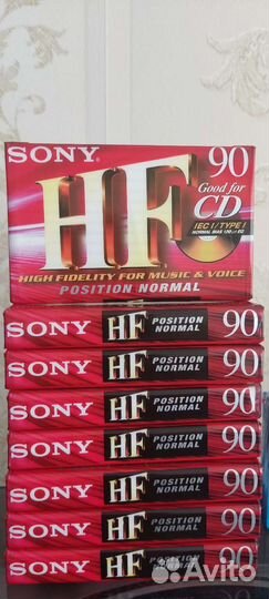 Аудиокассета Sony HF90, EF90