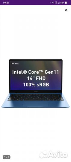 Ноутбук Infinix Inbook XL23 в идеальном состоянии