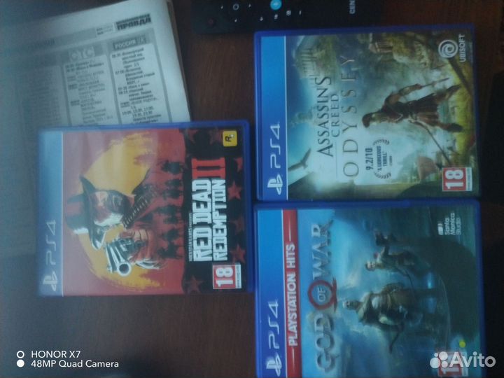 Игровая приставка ps4 с играми