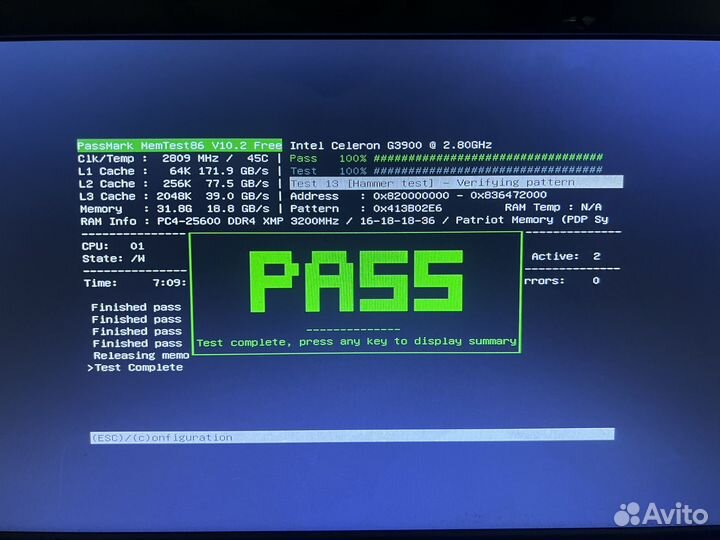 Оперативная память ddr4 32gb 3200 мгц Patriot