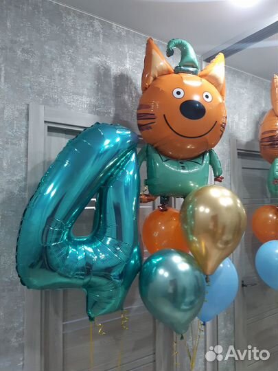 Шары с гелием. Цифры. Фигуры 102 см