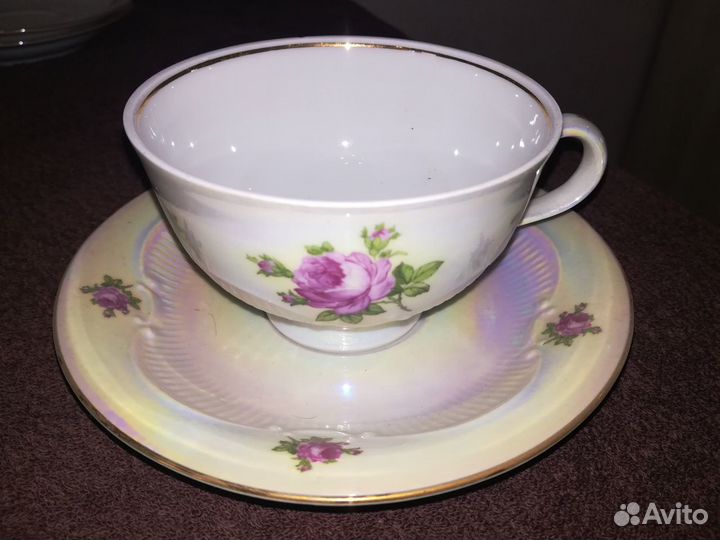 Сервиз чайный роза гдр