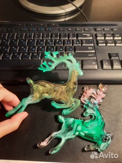 Новогодние игрушки из эпоксидной смолы