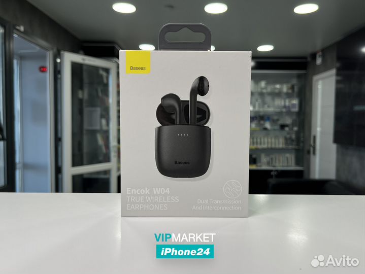 Беспроводные наушники Baseus Encok W04 (Черный)