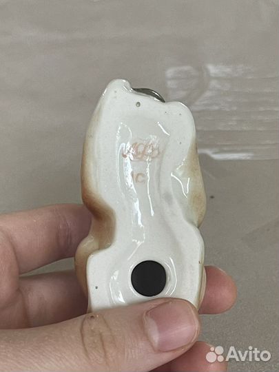 Статуэтка фарфор кошка лфз СССР
