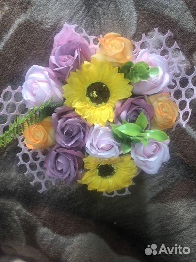 Мыльные букеты на 1 сентября