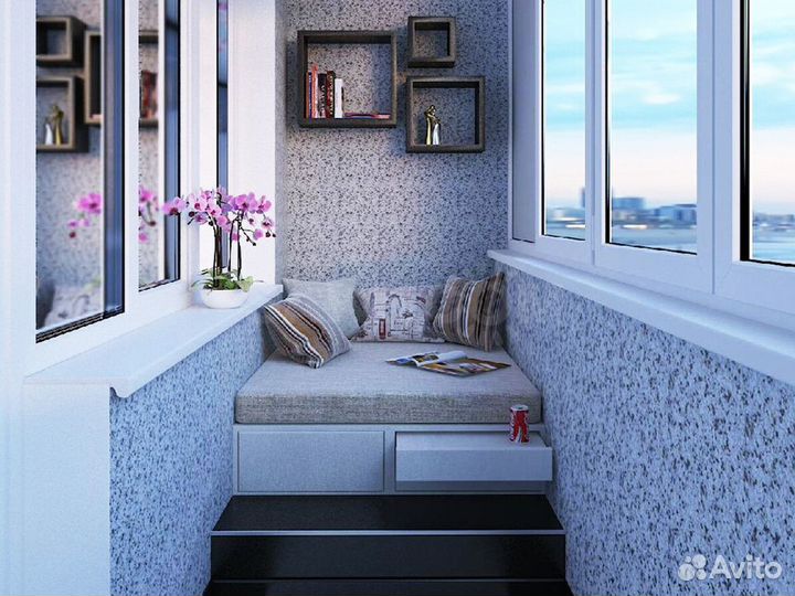 Лоджия с отделкой