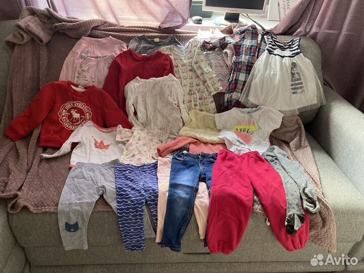 Пакет вещей на девочку 80-92
