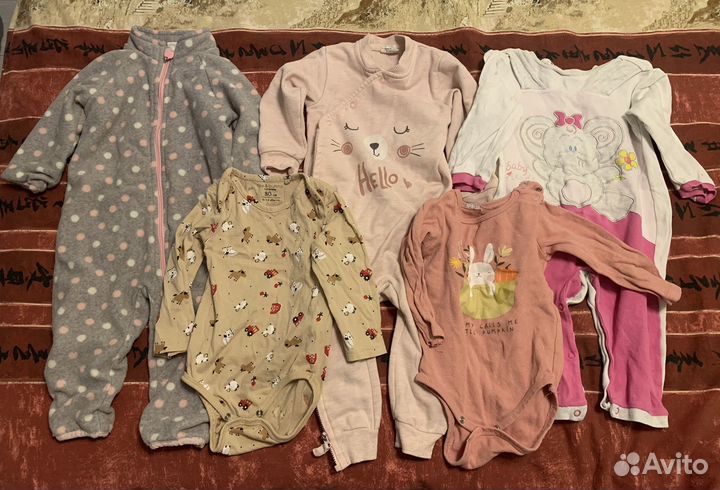Пакет вещей для девочки 74-86