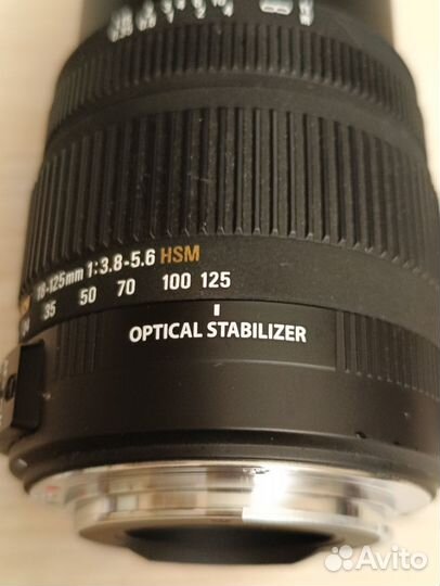 Объектив canon ef-s 18-125 стабилизатор