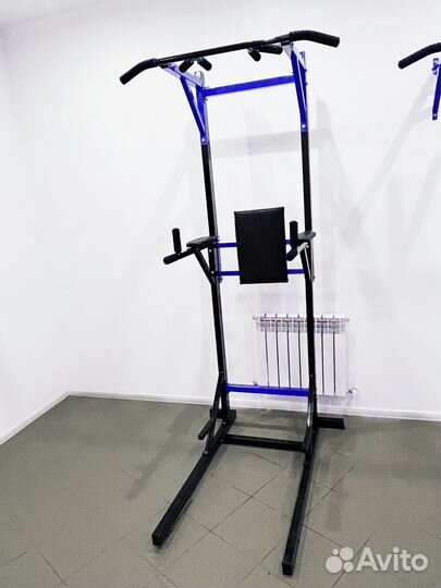 Турник напольный 3в1 220 черно синий новый