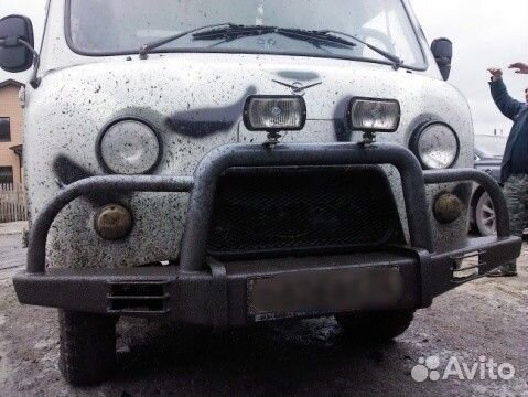 Передний бампер Медведь малый УАЗ 452, 3303, 39094