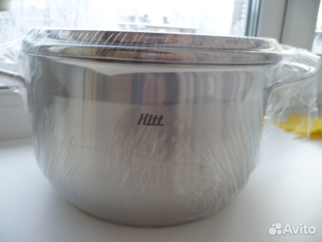 Кастрюля Hitt, Индукция,3.6 л,новая,нержавейка