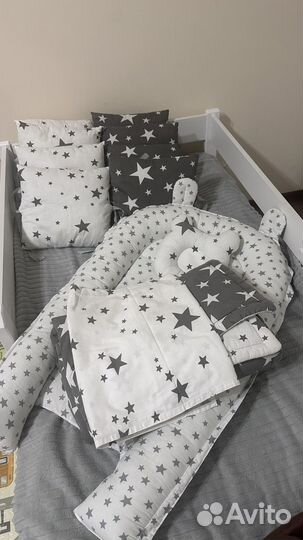 Бортики в кроватку + кокон