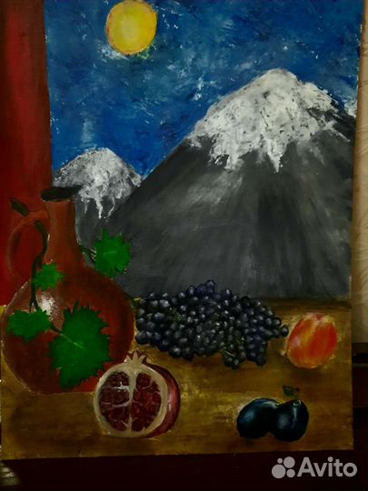 Картина акрилом пейзаж 