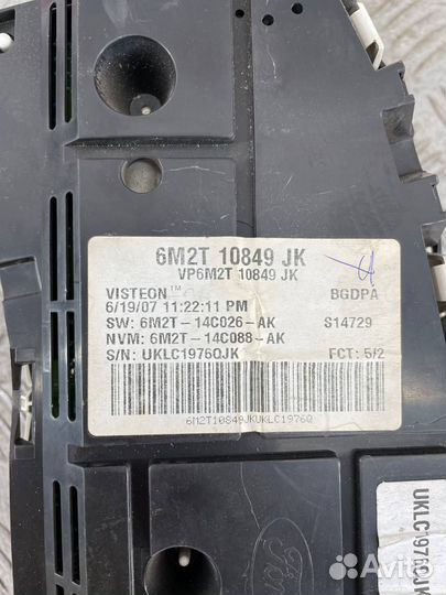 Щиток приборов Ford S-MAX 2.5T, huwa