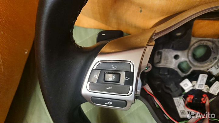 Мультируль vw r-line с подрулевыми лепестками