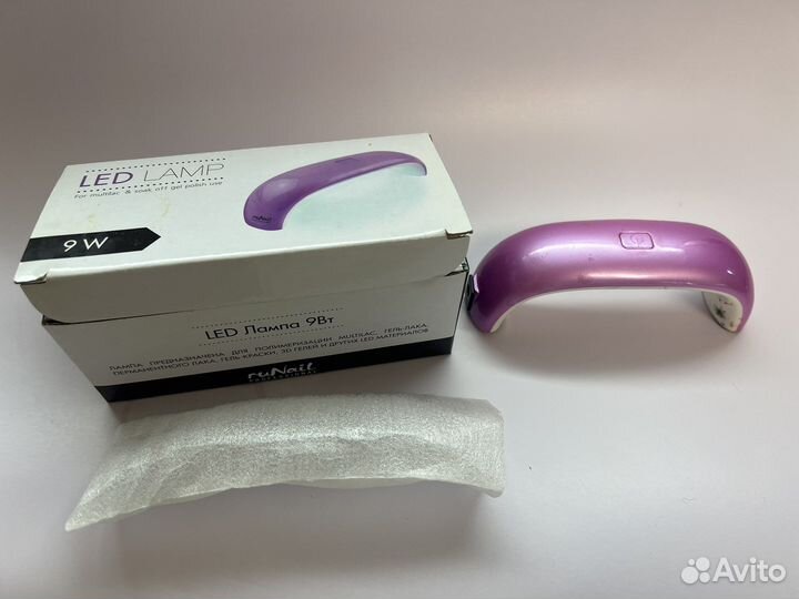 Уф лампа для ногтей ru nail 9 вт