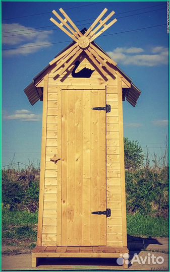 Дачный туалет с лебедем вюб 883