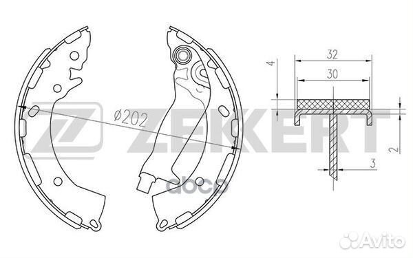 Колодки тормозные Hyundai i10 11, i20 08, Sol