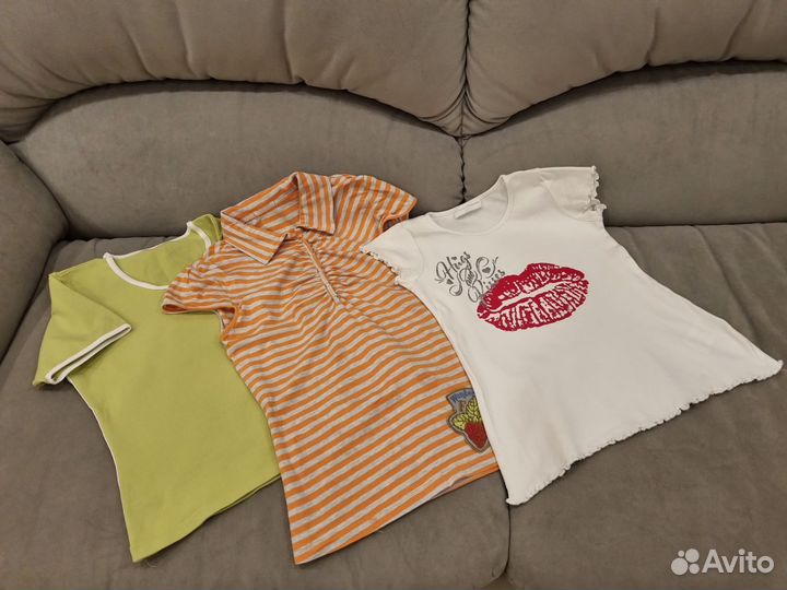 Детские вещи для девочки 6-10 лет пакетом+обувь