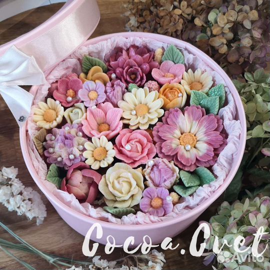 Букет из шоколадных цветов