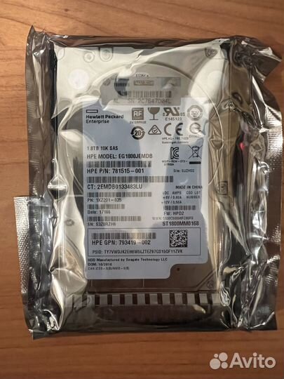 Жесткий диск HP 1.8Tb SAS 12G 2.5 791055-001