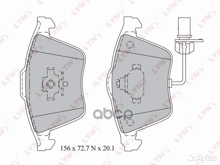 Колодки тормозные пер audi A4 1.0-3.0TD 04-07