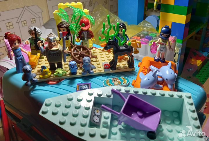 Lego френдс россыпью, фигурки, животные, книжки