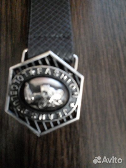 Ремень женский кожаный черный