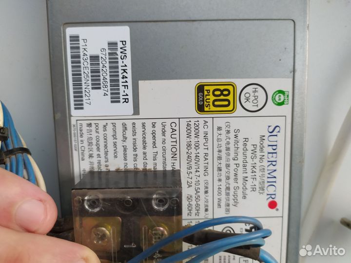 Блок питания Supermicro pws-1k41f-1r 1400w