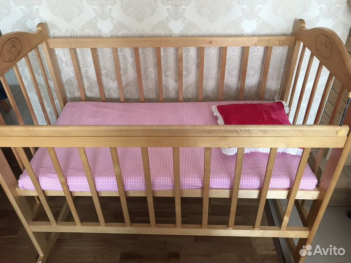 Детская кроватка массив берёзы,Мой малыш
