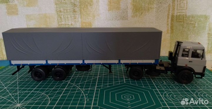 Модель грузовика Маз-5432 с п/п маз-93971
