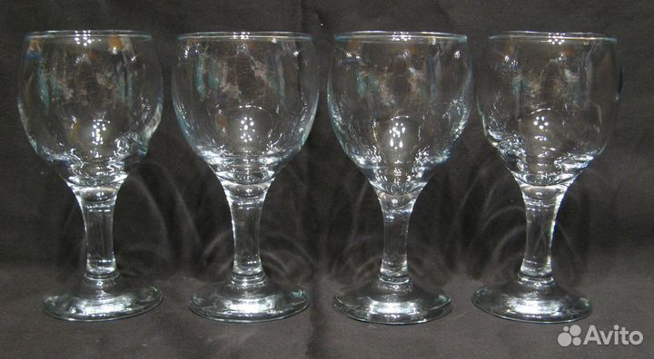 Набор: четыре бокала без декора (291)
