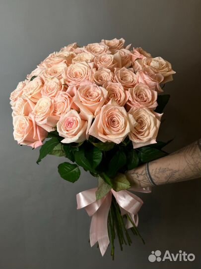 Букет из роз. 31 роза 70см.Премиального качества