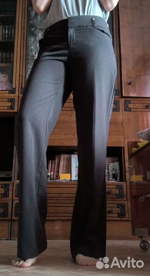 Брюки школьные серые