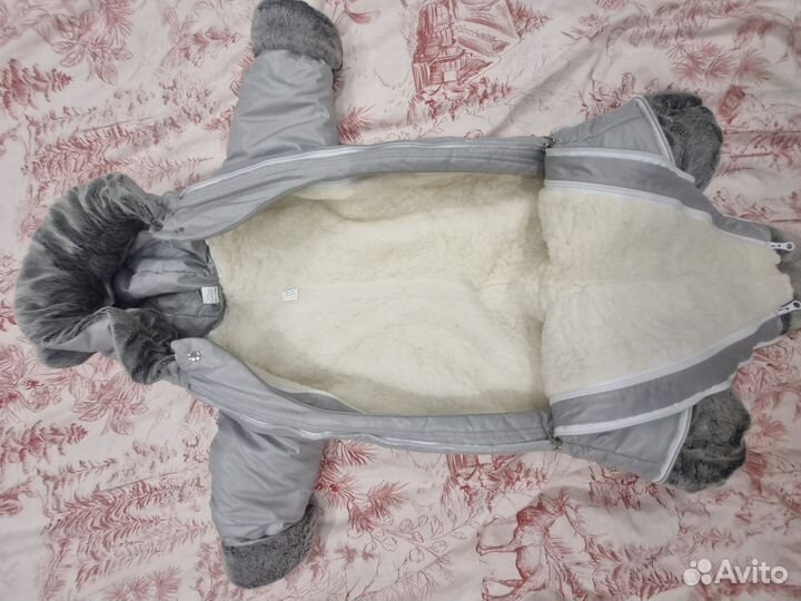 Растущий комбинезон трансформер зимний 68-80