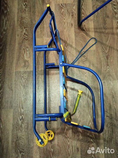 Детские зимние санки с чехлом