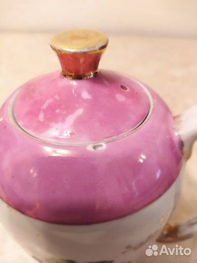 Кофейный сервиз на 5 перс.Чайник завар. и молочник