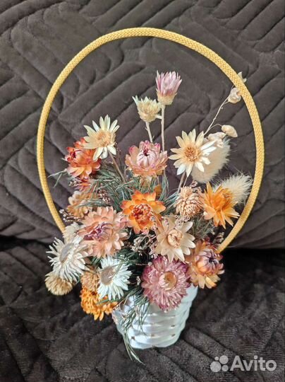 Корзинка с цветами винтаж