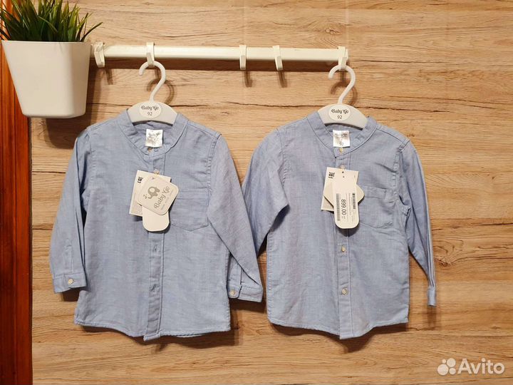 Лонгслив Рубашки для мальчика 92 близнецов