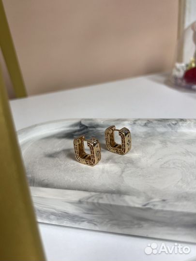 Объемные серьги xuping